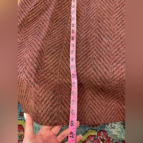 Women’s 1980s Oversized Maroon Wool Dress Jacket - Picture 8 of 11